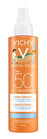 CAPITAL SOLEIL SPRAY KID WATER RESIST 50+ 200 ML - Farmacia Mortise
