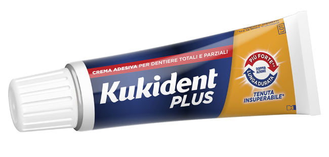 KUKIDENT PLUS DOPPIA AZIONE CREMA ADESIVA DENTIERE 40 G - Farmacia Mortise