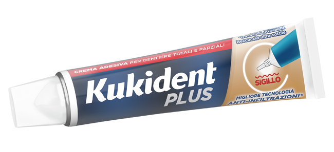KUKIDENT PLUS BARRIERA ANTI-CIBO NEUTRO CREMA ADESIVA DENTIERE 40 G - Farmacia Mortise