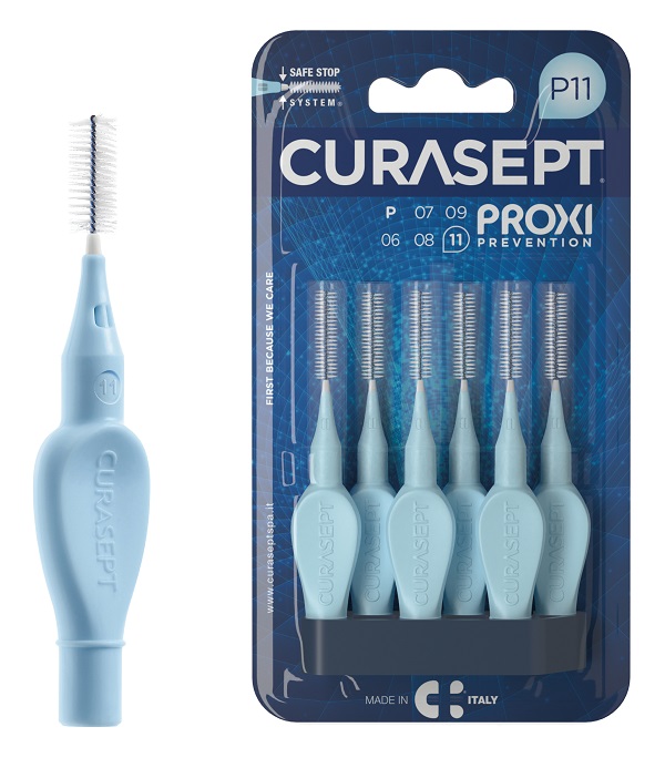 CURASEPT PROXI P11 AZZURRO/LIGHT BLUE 6 PEZZI - Farmacia Mortise