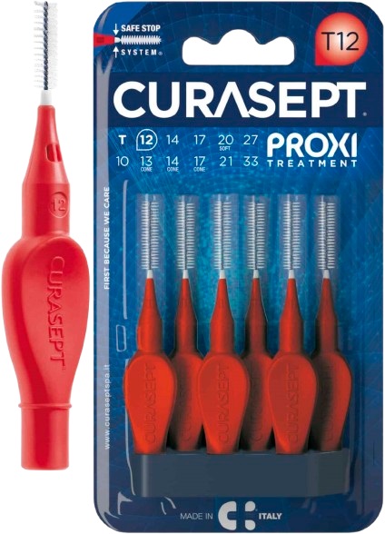 CURASEPT PROXI T12 ROSSO/RED 6 PEZZI - Farmacia Mortise