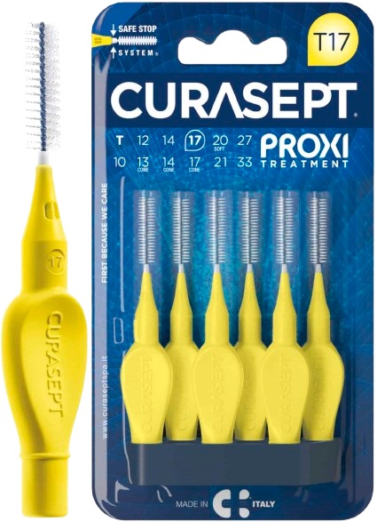 CURASEPT PROXI T17 GIALLO/YELLOW 6 PEZZI - Farmacia Mortise