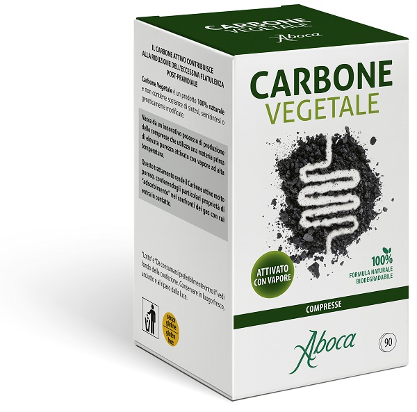 CARBONE VEGETALE 90 COMPRESSE - Farmacia Mortise