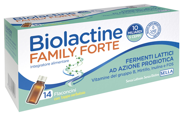 BIOLACTINE FAMILY FORTE 10 MILIARDI 14 FLACONCINI DA 9 ML - Farmacia Mortise