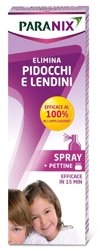 TRATTAMENTO PIDOCCHI E LENDINI PARANIX SPRAY 100 ML + PETTINE - Farmacia Mortise