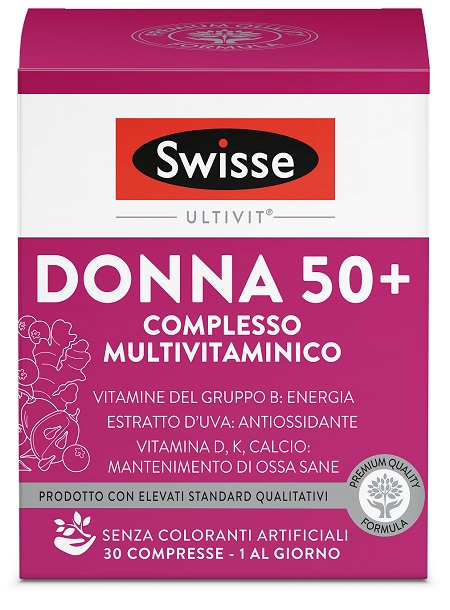 SWISSE MULTIVITAMINICO DONNA 50+ 30 COMPRESSE - Farmacia Mortise