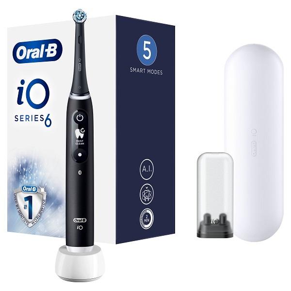 ORAL-B IO 6 BLACK SPAZZOLINO ELETTRICO + 2 REFILL - Farmacia Mortise