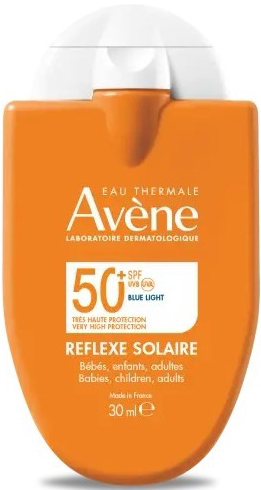 EAU THERMALE AVENE REFLEXE SOLAIRE SPF50+ BEBE BAMBINI ADULTO 30 ML - Farmacia Mortise