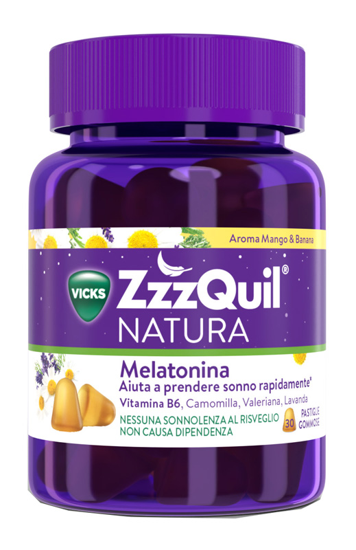 VICKS ZZZQUIL NATURA MANGO & BANANA 30 PASTIGLIE GOMMOSE - Farmacia Mortise