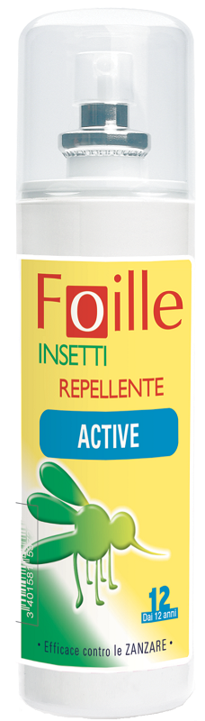 FOILLE INSETTI REPELLENTE ACTIVE 100 ML - Farmacia Mortise