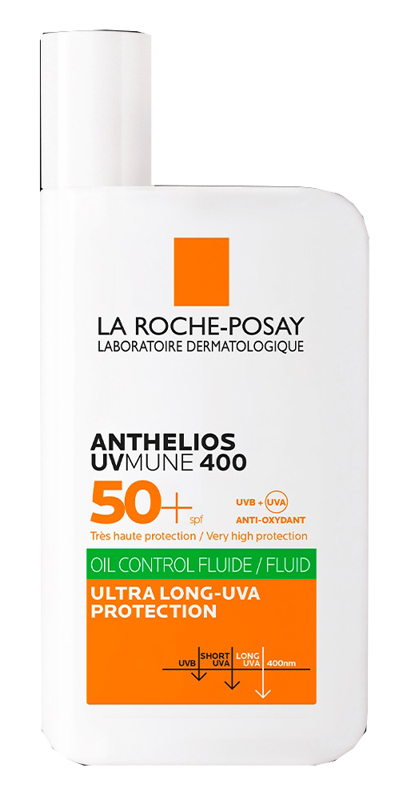 ANTHELIOS FLUIDO OIL CONTROL COLORATO UVMUNE SPF50+ 50 ML - Farmacia Mortise