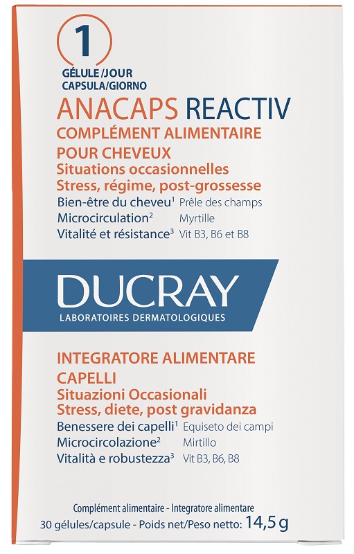 ANACAPS REACTIV CAPELLI SITUAZIONE OCCASIONALE 30 CAPSULE - Farmacia Mortise