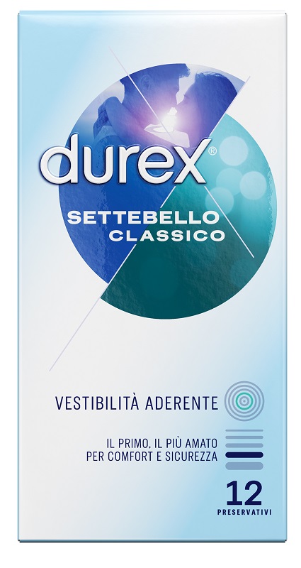 PROFILATTICO DUREX SETTEBELLO CLASSICO 12 PEZZI - Farmacia Mortise