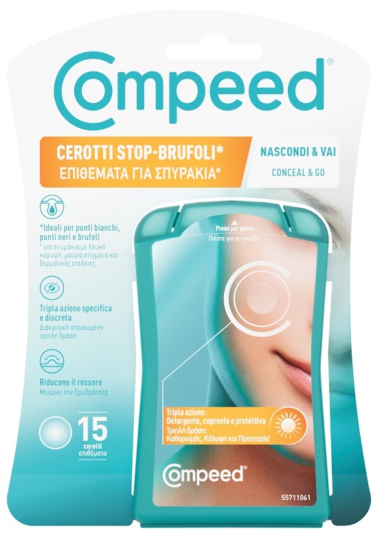COMPEED CEROTTI STOP BRUFOLI NASCONDI & VAI 15 PEZZI - Farmacia Mortise