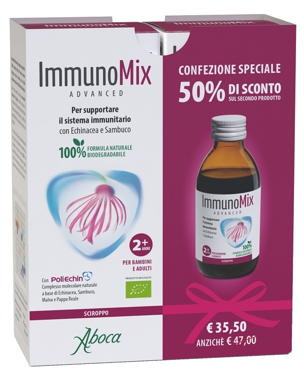 IMMUNOMIX ADVANCED SCIROPPO CONFEZIONE SPECIALE 2 PEZZI - Farmacia Mortise