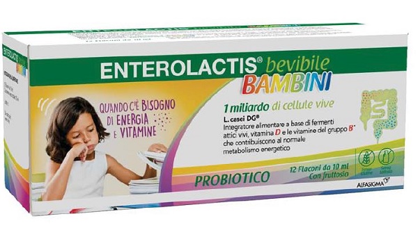 ENTEROLACTIS BAMBINI BEVIBILE 12 FLACONI DA 10 ML - Farmacia Mortise