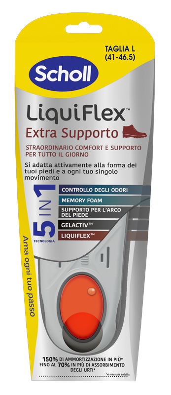 SCHOLL LIQUIFLEX EXTRA SUPPORT TAGLIA LARGE - Farmacia Mortise