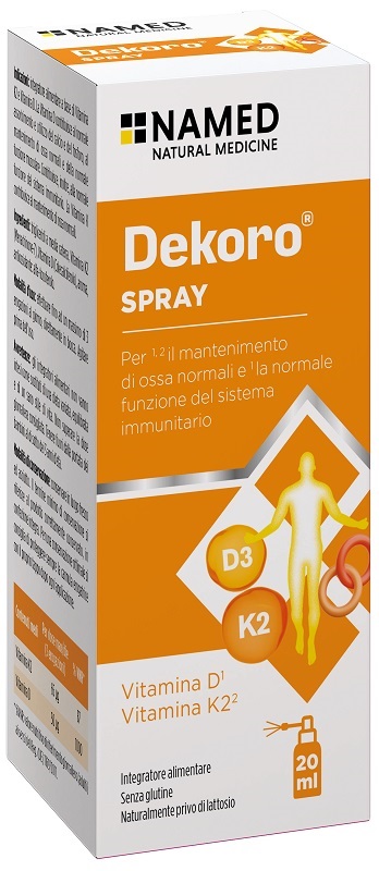 DEKORO SPRAY 20 ML SENZA GLUTINE, NATURALMENTE PRIVO DI LATTOSIO - Farmacia Mortise