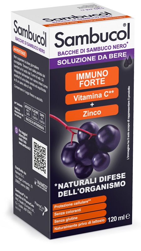 SAMBUCOL LIQUIDO DA BERE 120 ML - Farmacia Mortise