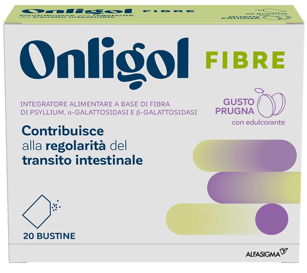 ONLIGOL FIBRE PRUGNA 20 BUSTINE - Farmacia Mortise