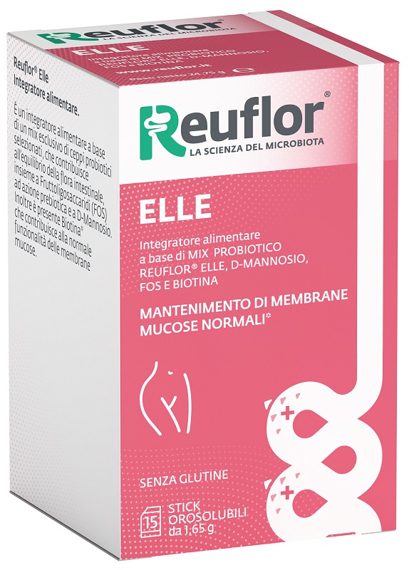 REUFLOR ELLE 15 STICK OROSOLUBILI DA 1,65 G SENZA GLUTINE - Farmacia Mortise