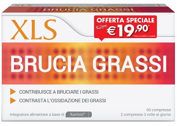 XLS BRUCIA GRASSI 60 COMPRESSE TAGLIO PREZZO - Farmacia Mortise