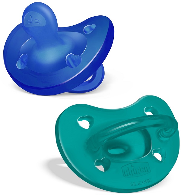 CHICCO GOMMOTTO SILICONE AZZURRO 6-16 MESI 2 PEZZI - Farmacia Mortise