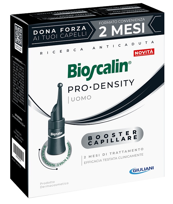 BIOSCALIN PRO DENSITY UOMO BOOSTER CAPILLARE 16 FIALE X 2,5ML - Farmacia Mortise