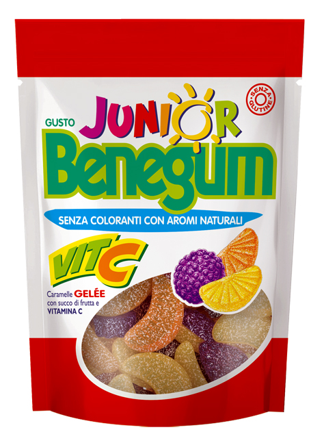 BENEGUM JUNIOR VITA C CARAMELLE GELE' CON SUCCO DI FRUTTA E VITAMINA C 90 G - Farmacia Mortise
