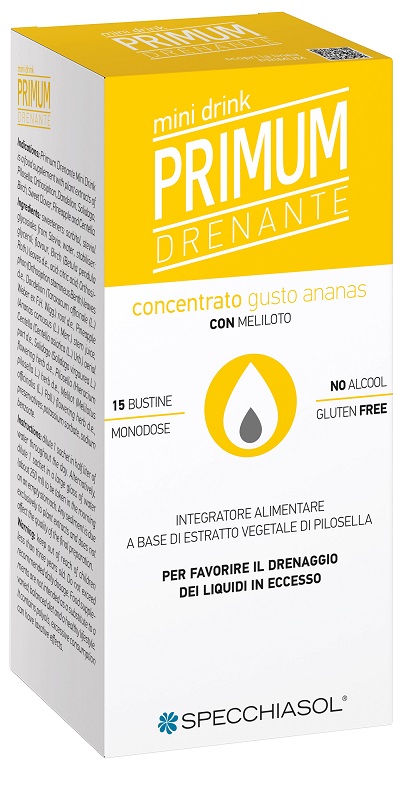 PRIMUM DRENANTE MINI DRINK ANANAS 15 BUSTINE - Farmacia Mortise