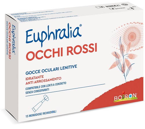 GOCCE OCULARI LENITIVE EUPHRALIA OCCHI ROSSI 15 FLACONCINI MONODOSE 0,5 ML - Farmacia Mortise