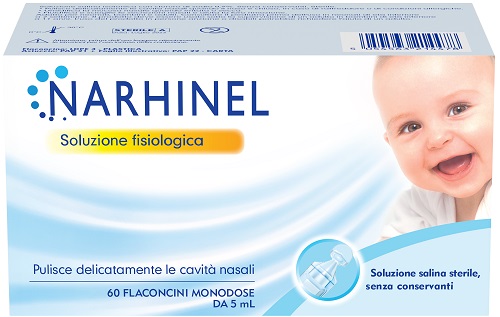 SOLUZIONE FISIOLOGICA PER ASPIRATORE NASALE NARHINEL 60 FLACONCINI DA 5 ML - Farmacia Mortise