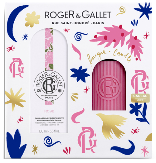 ROGER&GALLET SET NATALE ROSE 100 ML + CANDELA - Farmacia Mortise