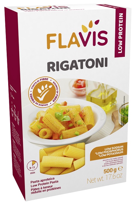 FLAVIS RIGATONI APROTEICI 500 G - Farmacia Mortise