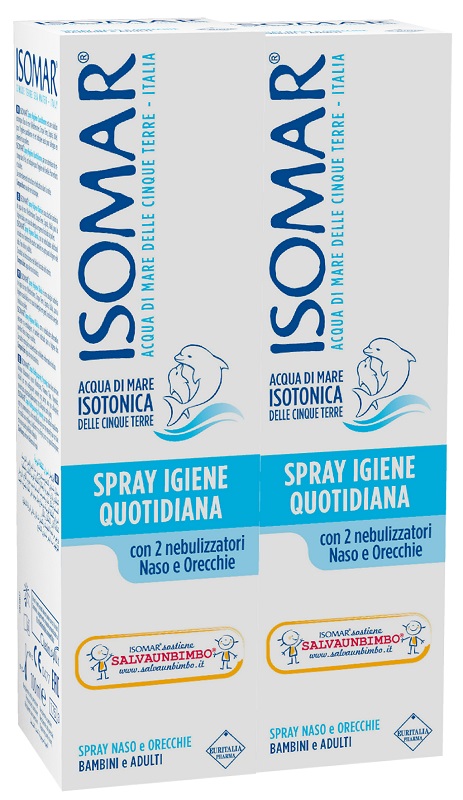 ISOMAR NASO SPRAY IGIENE QUOTIDIANA 100 ML 2 PEZZI - Farmacia Mortise