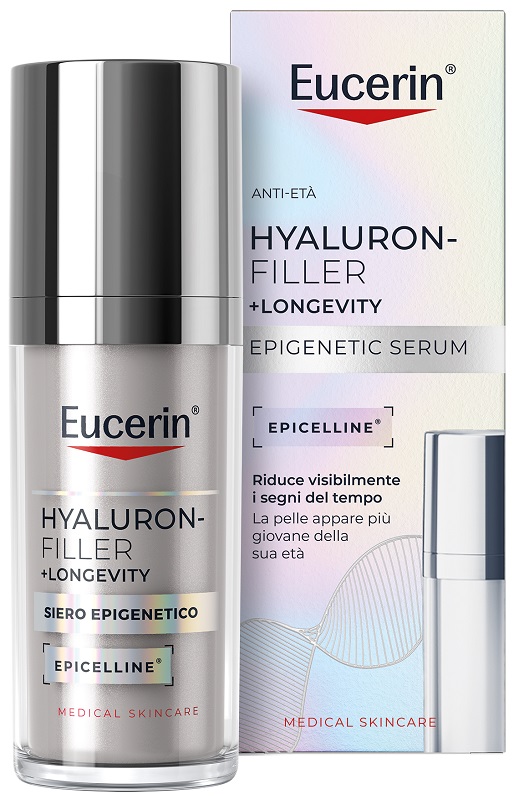 EUCERIN HYALURON FILLER +LONGEVITY SIERO EPIGENETICO 30 ML - Farmacia Mortise